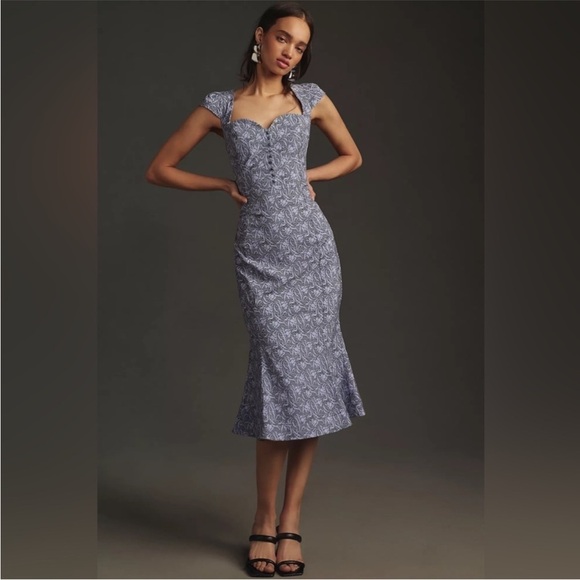 Anthropologie Dresses & Skirts - Anthropologie Cecily Sweetheart Midi Dress Sz LP